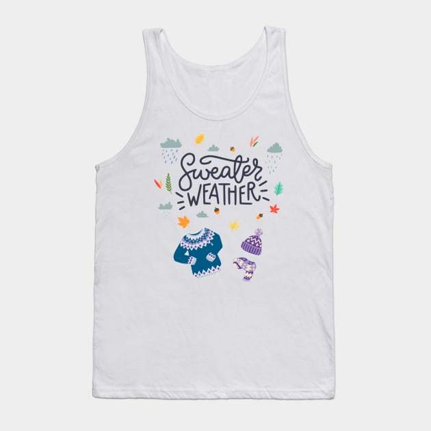 Sweater Weather Tank Top by TashaNatasha